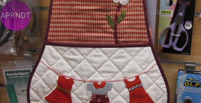 delantal con patchwork