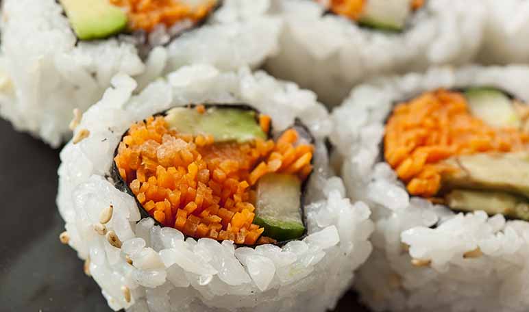 Cómo hacer sushi de verduras - Apréndete