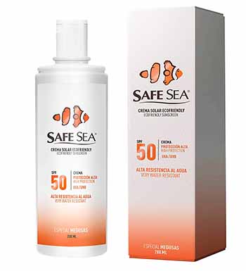 Crema solar especial medusas de Safe Sea