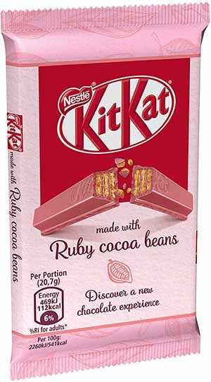 KitKat con chocolate rosa de Nestlé